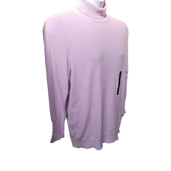 NEW TORRID EVERYDAY SOFT Purple Pullover Turtleneck Sweater Plus Size 2X - Picture 3 of 16